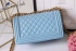 Chanel Boy bag sky blue lambskin